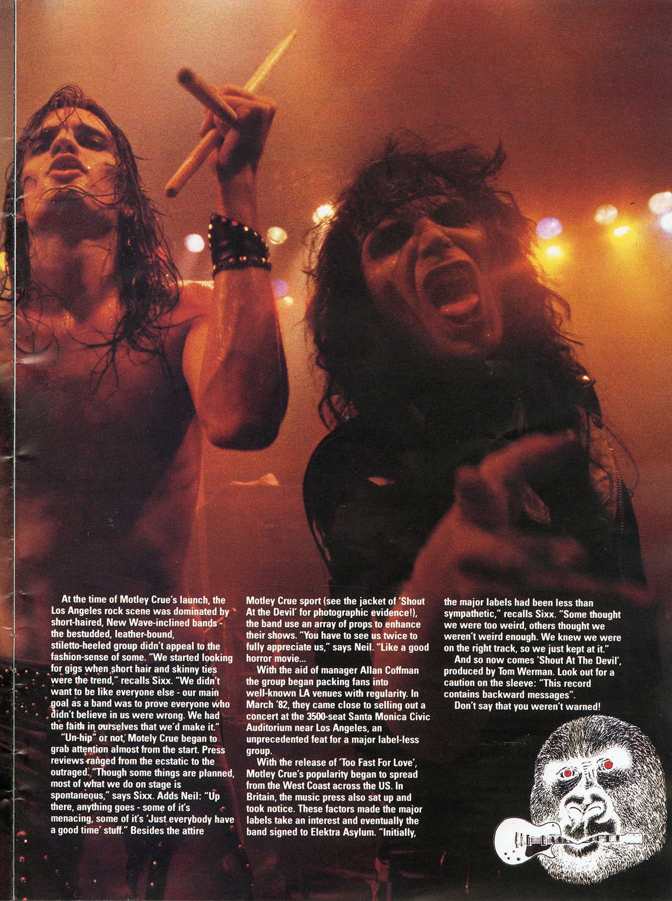 Monsters of Rock Tour Book Gatefold